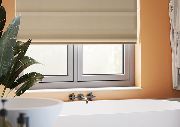 Lyra, Pareo Cream - Motorised Roman Blind - Image 5